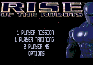 Rise of the Robots — Title screen