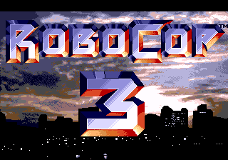 RoboCop 3 — Title screen