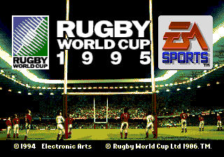 Rugby World Cup 95 — Title screen
