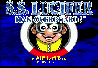 S.S. Lucifer : Man Overboard — Title screen