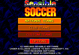 Sensible Soccer : European Champions — Title screen
