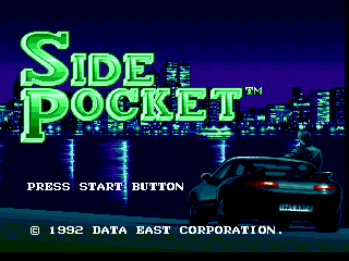 Side Pocket — Title screen