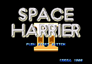 Space Harrier II — Title screen