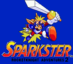 Sparkster — Title screen