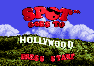Spot Goes to Hollywood — Title screen