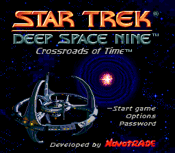 Star Trek, Deep Space Nine : Crossroads of Time — Title screen
