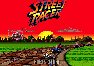 Street Racer — Title screen