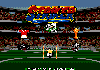Striker — Title screen