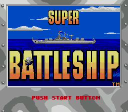 Super Battleship — Title screen