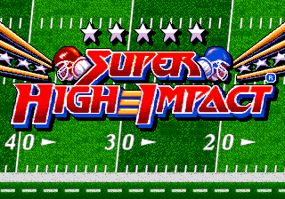Super High Impact — Title screen