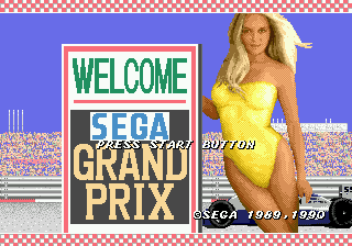 Super Monaco GP — Title screen