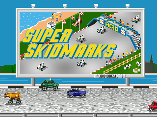 Super Skidmarks — Title screen
