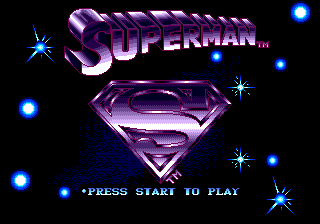 Superman — Title screen
