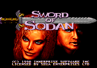 Sword of Sodan — Title screen