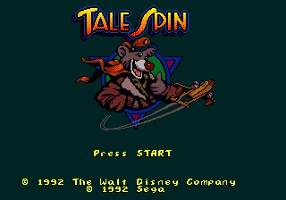 TaleSpin — Title screen