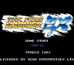 Task Force Harrier EX — Title screen