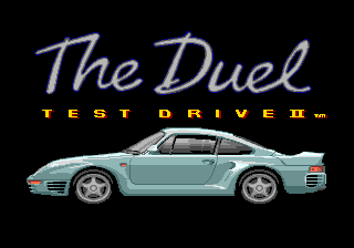 Test Drive II : The Duel (Homebrew) — Title screen
