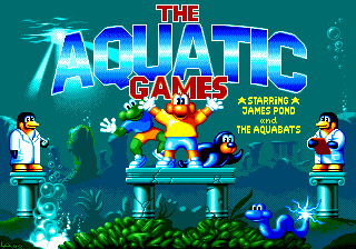 The Aquatic Games Starring James Pond and the Aquabats — Title screen
