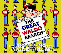 The Great Waldo Search — Title screen