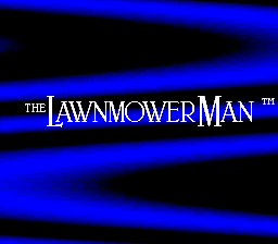 The Lawnmower Man — Title screen