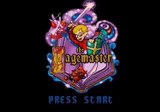The Pagemaster — Title screen