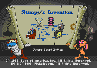 The Ren & Stimpy Show Presents : Stimpy's Invention — Title screen