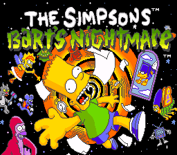 The Simpsons : Bart's Nightmare — Title screen