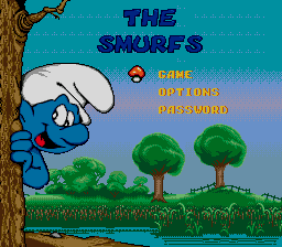 The Smurfs — Title screen