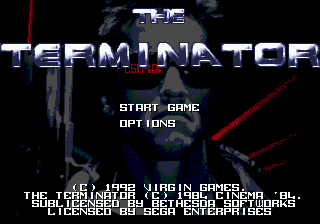 The Terminator — Title screen