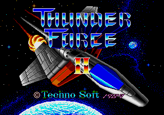 Thunder Force II — Title screen