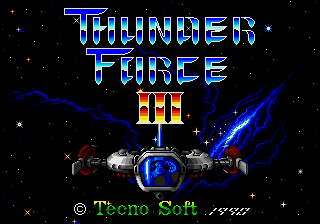 Thunder Force III — Title screen