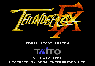 Thunder Fox — Title screen