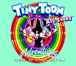 Tiny Toon Adventures : Acme All-Stars — Title screen