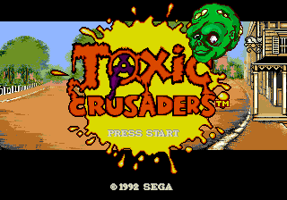 Toxic Crusaders — Title screen