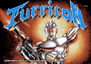 Turrican (Homebrew) — Title screen