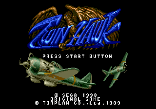 Twin Hawk — Title screen