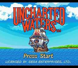 Uncharted Waters — Title screen
