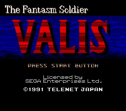 Valis — Title screen
