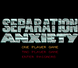 Venom & Spider-Man : Separation Anxiety — Title screen