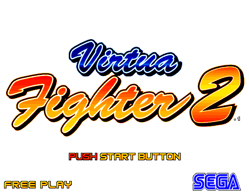 Virtua Fighter 2 — Title screen