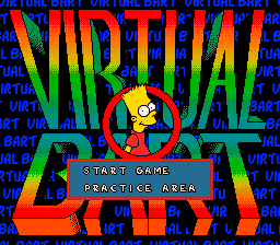 Virtual Bart — Title screen