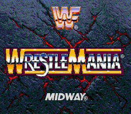 WWF WrestleMania : The Arcade Game — Title screen