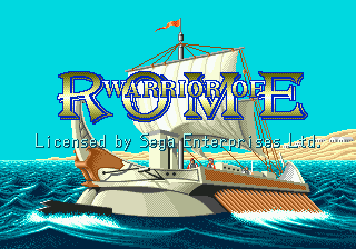 Warrior of Rome — Title screen