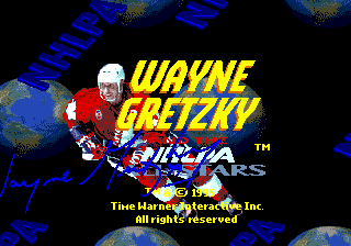 Wayne Gretzky and the NHLPA All-Stars — Title screen