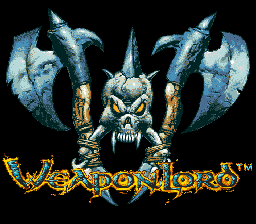 WeaponLord — Title screen
