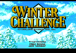 Winter Challenge — Title screen