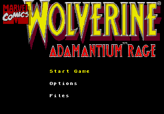 Wolverine : Adamantium Rage — Title screen