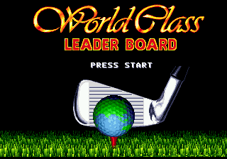 World Class Leaderboard Golf — Title screen