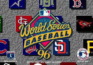 World Series Baseball '96 — Title screen