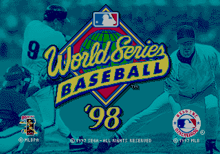 World Series Baseball 98 — Title screen